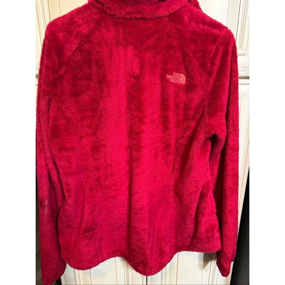 The North Face Women's Full Zip Teddy Fleece Osito Jacket Red Medium - Picture 2 of 6